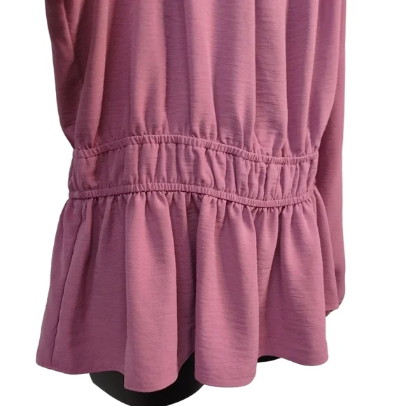 Nine West Women's Squareneck Peplum Top Blouse Size L - Picture 7 of 9